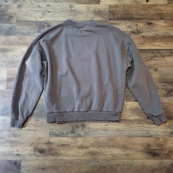 GAP Women's Brown VintageSoft Wedge Crewneck Sweatshirt Size Medium Tall - Picture 7 of 7